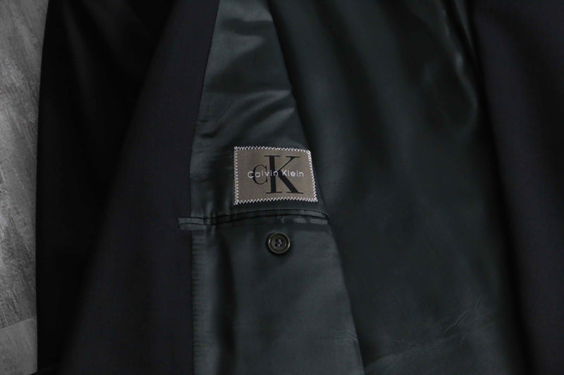 1990s Calvin Klein 6B double breasted tailored jacket