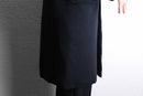 "Aquascutum" cashmere mix navy wool coat