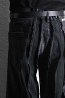 ''Re:make'' wide black denim pants