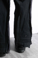 ''Re:make'' wide black denim pants