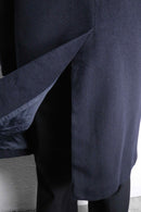 "Aquascutum" cashmere mix navy wool coat