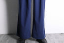 blue 2tuck wide straight easy pants