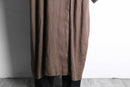 brown color linen gown