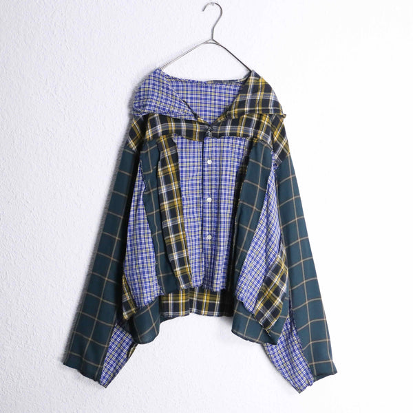 ”Re:make”  asymmetry docking shirt hoodie