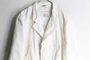 "Marithé François Girbaud" white stitch design tailored jacket