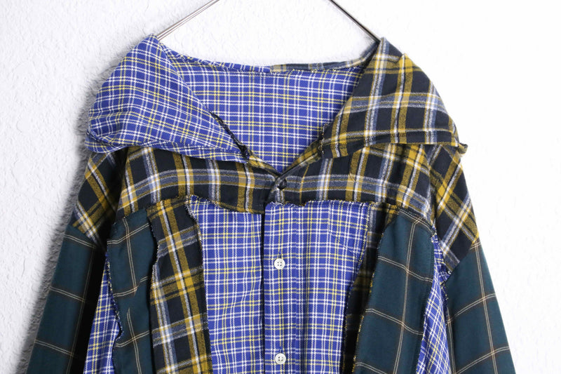 ”Re:make”  asymmetry docking shirt hoodie