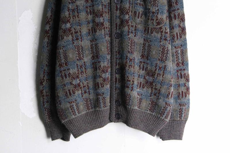 "Thomas Lloyd" green color total pattern cardigan