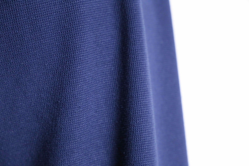 blue 2tuck wide straight easy pants
