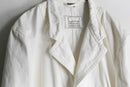"Marithé François Girbaud" white stitch design tailored jacket
