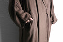 brown color linen gown