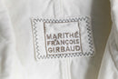 "Marithé François Girbaud" white stitch design tailored jacket