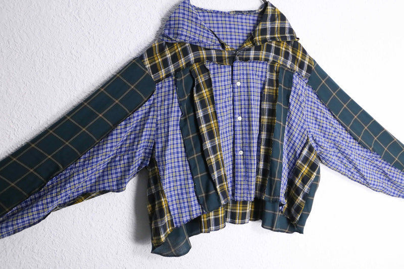 ”Re:make”  asymmetry docking shirt hoodie