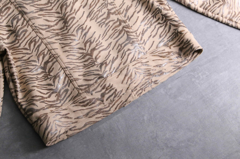 tiger stripe short length jacket