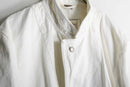 "Marithé François Girbaud" white stitch design tailored jacket