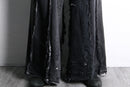 "Re:make" wide flare black denim pants