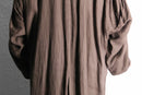 brown color linen gown