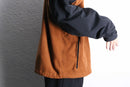"Columbia" orange × black zip up fleece jacket