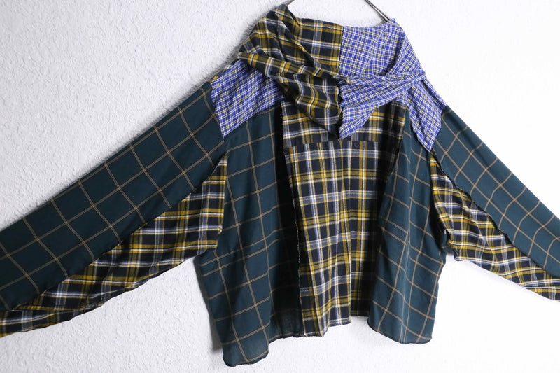 ”Re:make”  asymmetry docking shirt hoodie