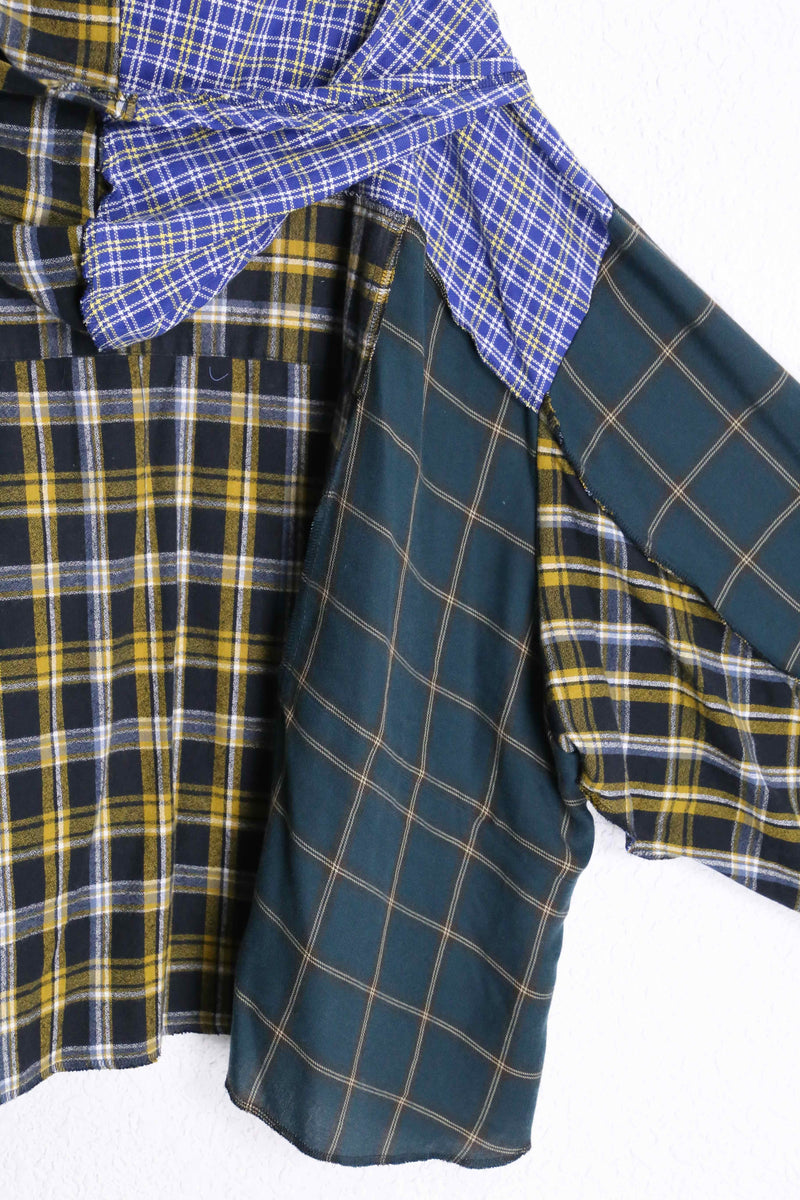 ”Re:make”  asymmetry docking shirt hoodie