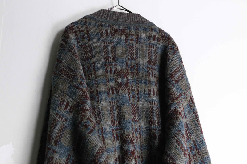 "Thomas Lloyd" green color total pattern cardigan