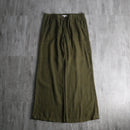 2000s olive linen baggy easy pants