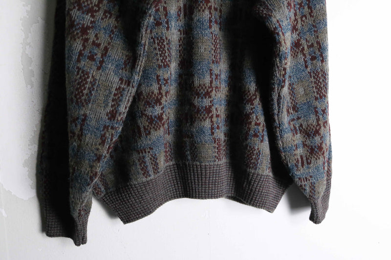 "Thomas Lloyd" green color total pattern cardigan