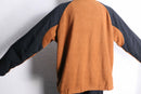 "Columbia" orange × black zip up fleece jacket