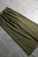 2000s olive linen baggy easy pants