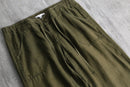 2000s olive linen baggy easy pants