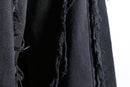 "Re:make" wide flare black denim pants