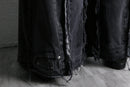 "Re:make" wide flare black denim pants