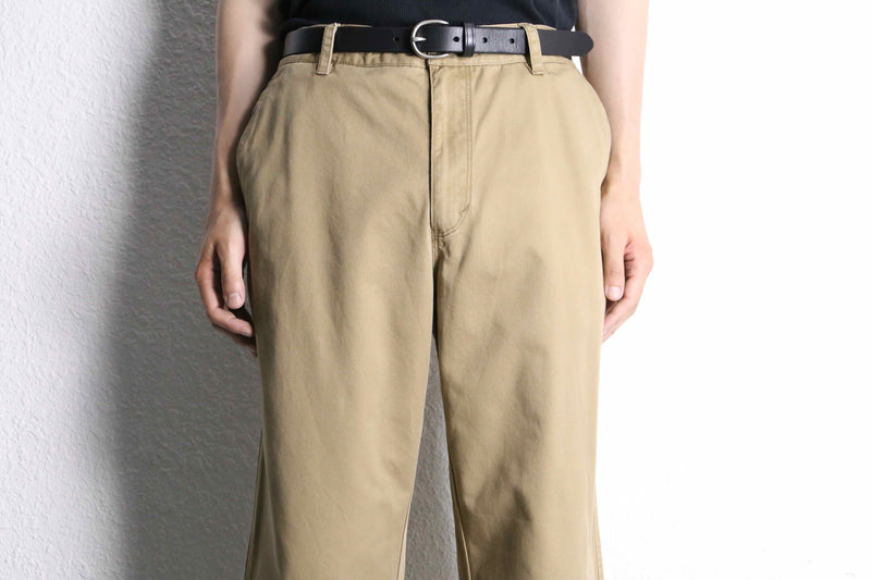 パンツ BURBERRY Straight pants Beige BURBERRY LONDON” sand beige cotton twill straight pants
