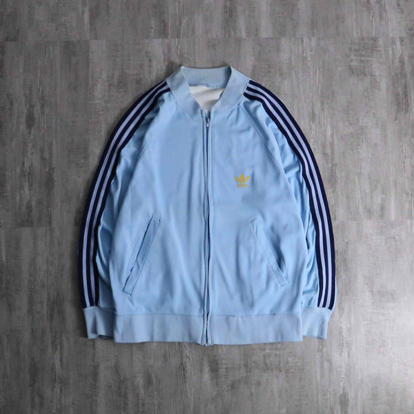 1970s vintage adidas ATP light blue jog top