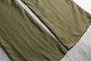 2000s olive linen baggy easy pants