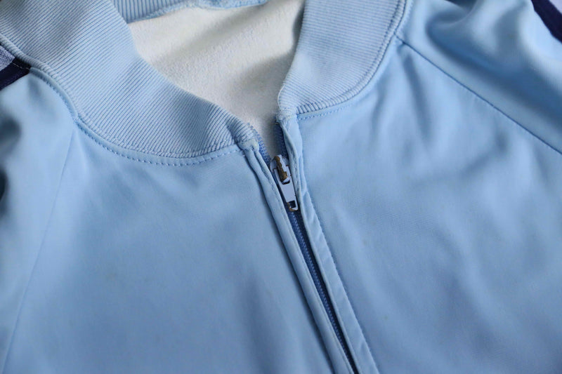 1970s vintage adidas ATP light blue jog top
