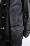 "schott" black fireman jacket
