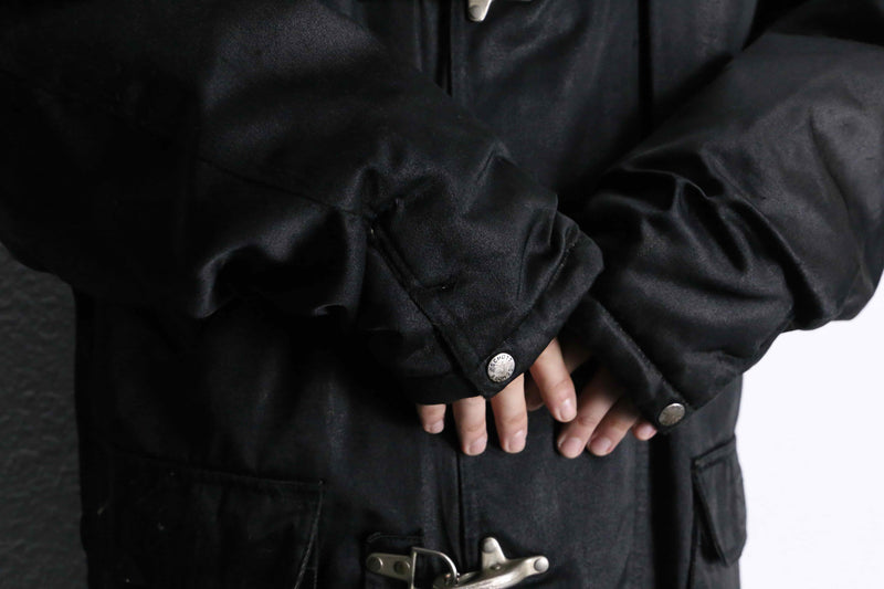 "schott" black fireman jacket