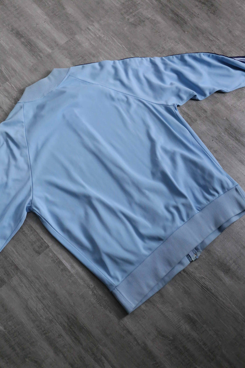 1970s vintage adidas ATP light blue jog top