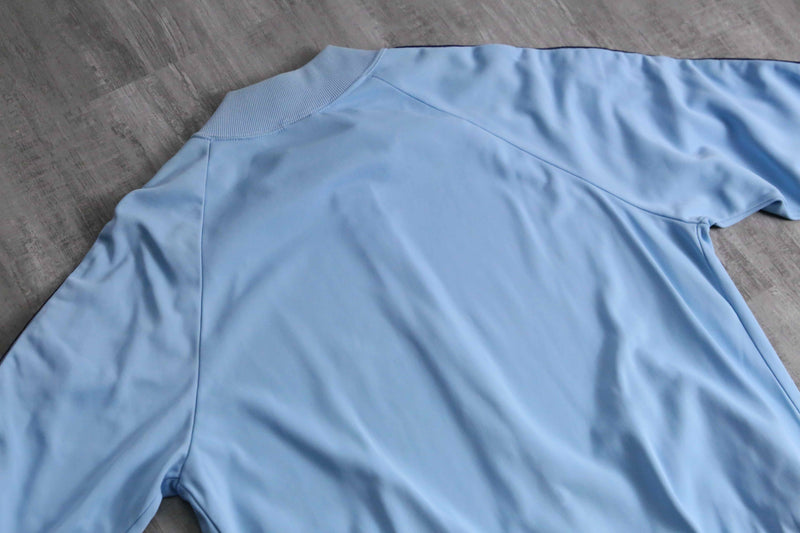 1970s vintage adidas ATP light blue jog top