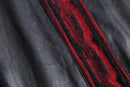 “BAGAZIO” leather panel 3d knit sweater