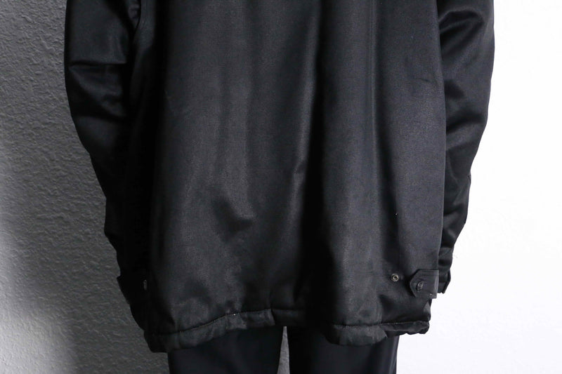 "schott" black fireman jacket