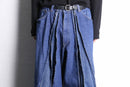 “Re:make” pleated wide denim pants