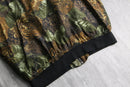 feline mix pattern silk blouso￼