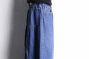 “Re:make” pleated wide denim pants