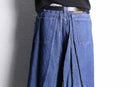 “Re:make” pleated wide denim pants
