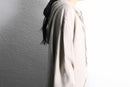 ivory linen skipper hoodie shirt