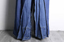 “Re:make” pleated wide denim pants