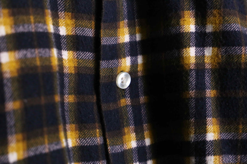 70's vintage wool flannel check shirt