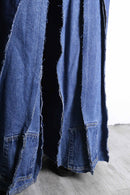 “Re:make” pleated wide denim pants