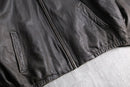 “COLUMBIA” dark brown real leather jacket